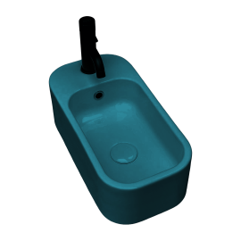 Umivaonik umetnicki AXA - COSA 48x25cm [8610305][petrolio, glossy]